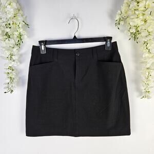 Eddie Bauer Adventurer 2.0 Skort Size 6 Black Quick Dry Stretch Hiking Golf